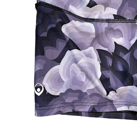 Inner Fire Apparel Purple Lotus Flower Athletic Bike Shorts - Picture 2 of 6